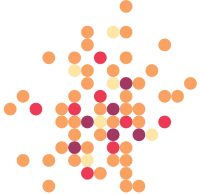 Tło kropkowane logo Konceptarium